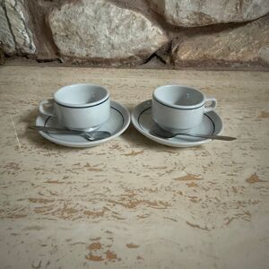Maiaporce of Portugal espresso cup, saucer and spoon set of two